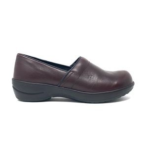 Sanita Professional Cabrio Bordeaux Leather Clogs